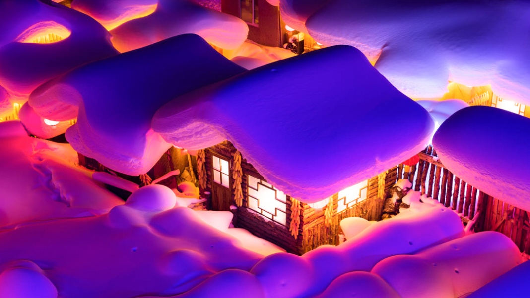 雪乡夜景1