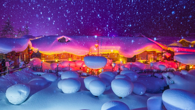l1雪乡雪蘑菇