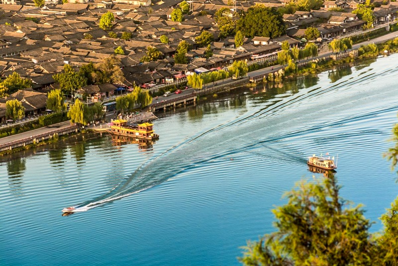 阆中古城远景