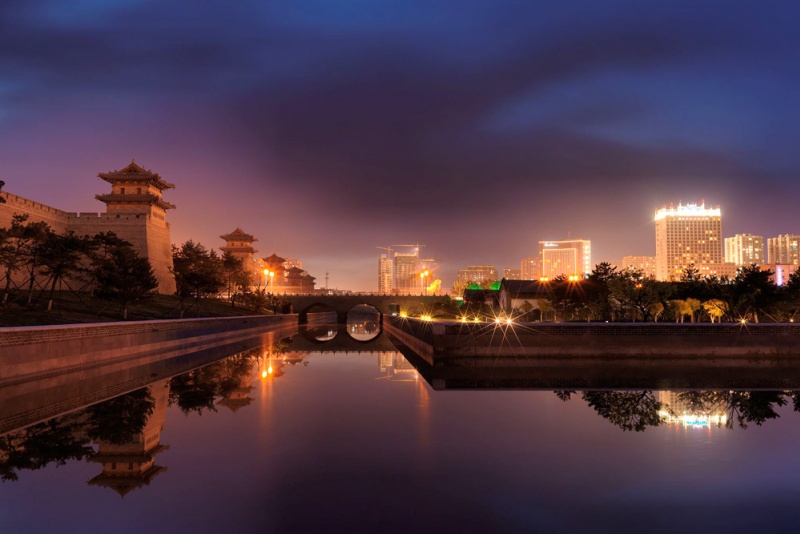 大同古城夜景