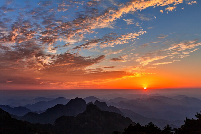 黄山日出