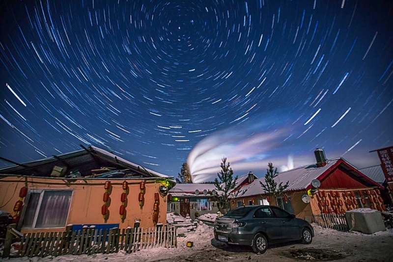 北红村星空