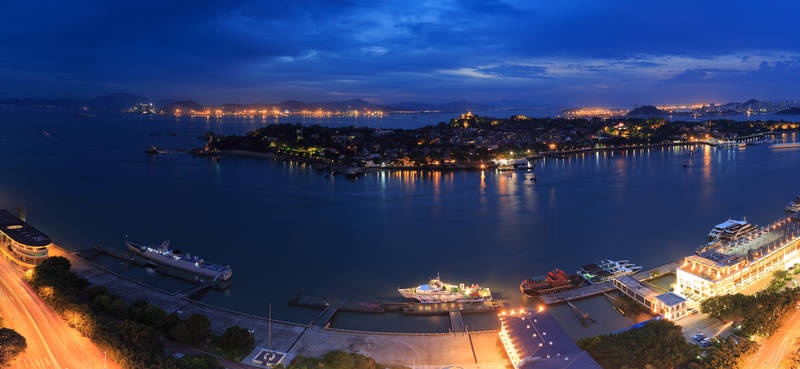 鹭江夜景 全景1