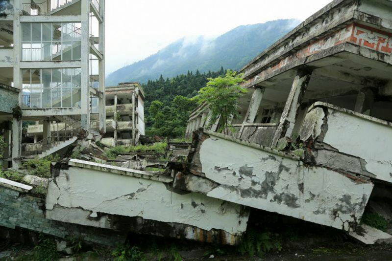 映秀地震遗址