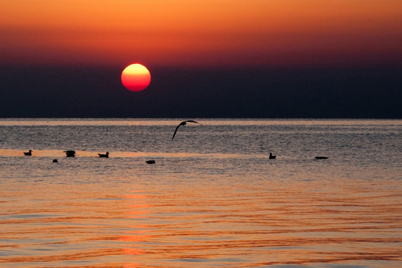 青海湖日出