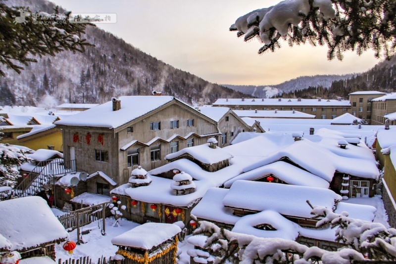 雪乡晨曦