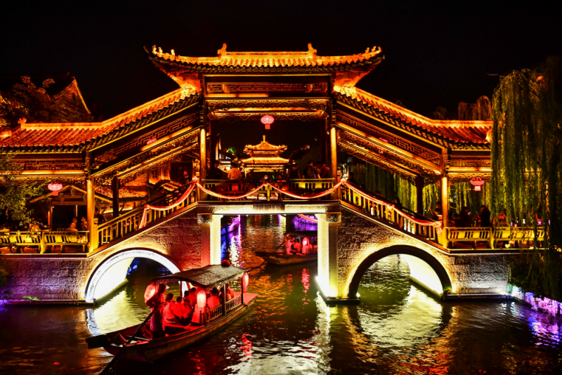 台儿庄夜景