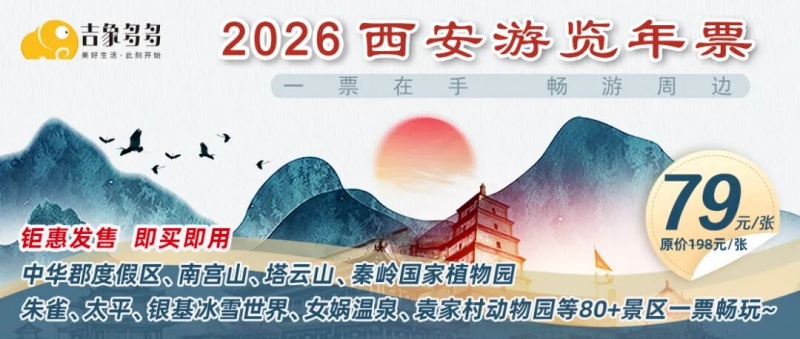 2026年西安游览年票