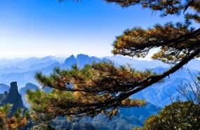 三清山难得遇到好天气